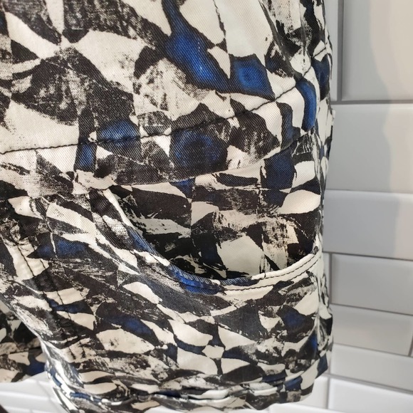 JOE'S JEANS | GEOMETRIC PRINTED MULTICOLORED ROMPER SHORT SET WOMEN'S SMALL - Picture 8 of 17